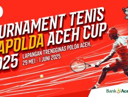 23 Tim akan Memperebutkan Piala Bergilir Turnamen Tenis Kapolda Aceh Cup 2025