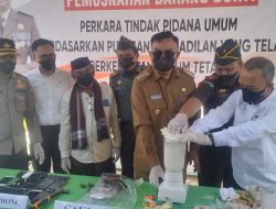 Dinyatakan Inkracht, Kejari Bersama Forkompinda Agara Musnahkan Sejumlah Barang Bukti