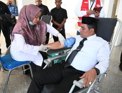 Syech Muharram Donor Darah Pada Peringatan Hari Jadi Kota Jantho Ke – 41