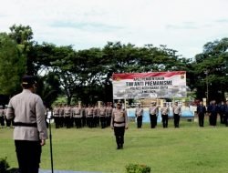Kapolres Abdya Pimpin Apel Pembentukan Tim Anti Premanisme