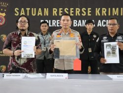 Polresta Banda Aceh Tangkap Tersangka Penipuan melalui Market Place