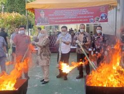Kejari Aceh Selatan Musnahkan Narkotika Hingga Sederet Perkara Lainya