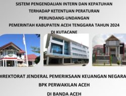 BPK Temukan Kelebihan Bayar Rp1,8 Miliar di Dinas PUPR Aceh Tenggara