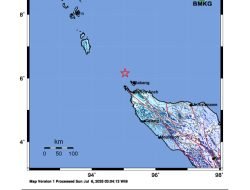 Gempa Magnitudo 5,4 Guncang Sabang, Terasa Hingga Banda Aceh dan Aceh Besar