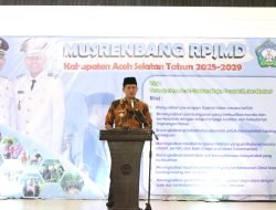 Bupati Aceh Selatan Buka Musrenbang Penyusunan RPJMD Tahun 2025-2029