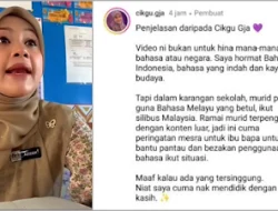 Viral Cikgu Malaysia Kesal Muridnya Buat Tugas Pakai Bahasa Indonesia: Mau jadi Macam Apa Ni?!