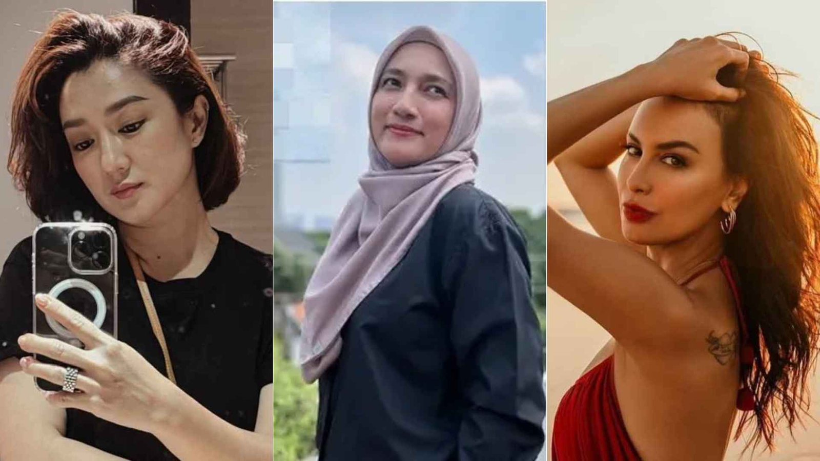 Deretan wanita yang pernah memiliki hubungan dengan Ariel NOAH, ada Melly Mono, Sarah Amalia, dan Sophia Latjuba (Foto: Instagram)