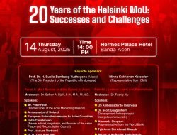 Ratusan Tokoh Aceh, Akademisi, dan Diplomat dari 12 Negara Hadir di Banda Aceh untuk Peringatan 20 Tahun MoU Helsinki