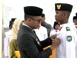 Bupati Abdya Kukuhkan 68 Anggota Paskibraka Tahun 2025