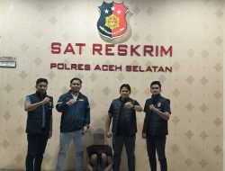 Sat Reskrim Polres Aceh Selatan Ringkus Pelaku Pembunuhan Anak Kandung