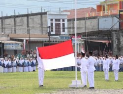 Merah Putih Berkibar, Upacara HUT RI Ke-80 di Labuhanhaji Barat Berjalan Khidmat dan Meriah