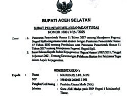 Bupati Aceh Selatan Tunjuk Maulinas sebagai Plt Kabid Pembinaan SMP