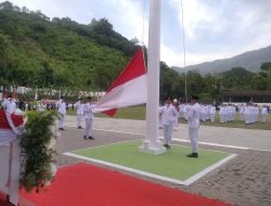 Penurunan Bendera Merah Putih di Aceh Selatan Berlangsung Khidmat