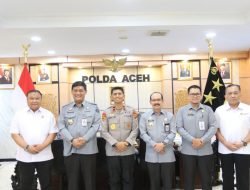 Kapolda- Kakanwil Kemenkum Aceh Bahas Sinergi Penegakan Hukum