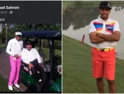 Foto Lawas Sahroni Viral, Pakai Celana Pink di Lapangan Golf ‘With Om Agus’