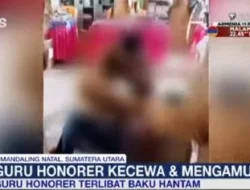 Rapat Sekolah Ricuh, Guru Honorer dan ASN Baku Hantam