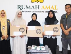 Rumah Amal Masjid Jamik USK Salurkan Bantuan Laptop dan Uang Tunai untuk Mahasiswi Korban Kebakaran