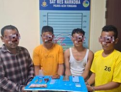 Edarkan Sabu di Kebun Pisang, Empat Pria Warga Tuhi Jongkat Agara Dibekuk Polisi