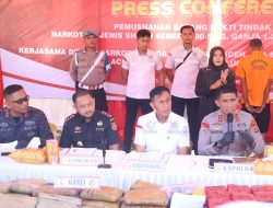 Polda Aceh Gagalkan Peredaran 80,5 Kg Sabu, 1,3 Ton Ganja, dan 1 Kg Kokain