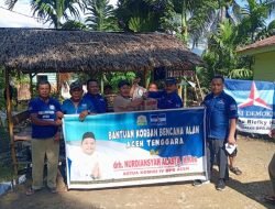 Partai Demokrat Salurkan Ratusan Paket Sembako Bagi Korban Terdampak Banjir di Aceh Tenggara