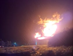 ‎Tangki Penyimpanan Kondensat Harian F-2101 PGE Terbakar