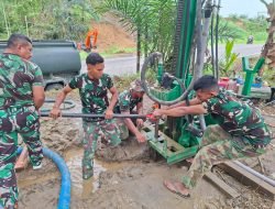 Krisis Air bersih, Paldam IM Bangun Sumur Bor di Daerah terdampak Banjir Aceh
