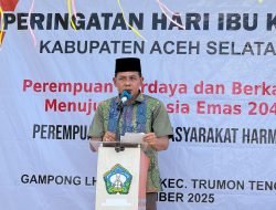 Momentum Hari Ibu, Plt Bupati Aceh Selatan Apresiasi Peran Perempuan
