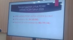 Anggaran untuk P2 HIV DINKES ACEH Tahun 2025