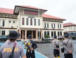 Kapolres Lhokseumawe Sambut 100 Personel BKO Brimob