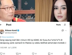 Viral Lagi! Cuitan Ridwan Kamil Sebut Air Susu Aura Kasih