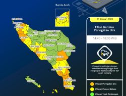Tiga Hari Kedepan Cuaca Ekstrem Berpotensi Terjadi di Aceh