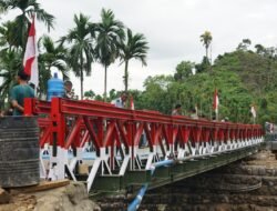 Akses Lumpuh Teratasi, Jembatan Bailey Penghubung Sawang–Kutamakmur Resmi Difungsikan