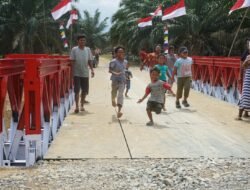 TNI AD Rampungkan Jembatan Modular di Aceh Tamiang