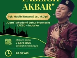 Tgk Habibi Nawawi, Juara I AKSI Indosiar, Akan Isi Tablig Akbar di Krueng Panjoe Bireuen