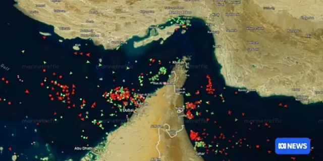 Ilustrasi Selat Hormuz (Tangkapan layar RMOL dari siaran YouTube ABC News)