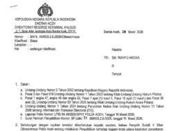 PWI Tanggapi Pemanggilan Wartawan oleh Polda Aceh: Tak Perlu Hadir