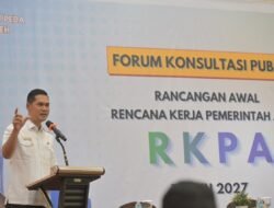 Sekda Buka Forum Konsultasi Publik RKPA 2027