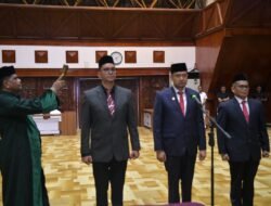 Mualem Lantik Tiga Kepala SKPA, Tekankan Percepatan Kinerja dan Serapan Anggaran