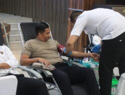 Wujud Kepedulian Kemanusiaan, Personel Polda Aceh Donor Darah