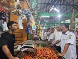 Sidak Pasar Sabang: Pemko Pastikan Stok Pangan Aman