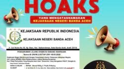 Modus Penipuan Catut Nama Kejari Banda Aceh, Masyarakat Diminta Waspada