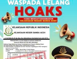Modus Penipuan Catut Nama Kejari Banda Aceh, Masyarakat Diminta Waspada