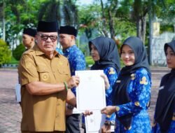 128 CPNS Nagan Raya Resmi Diangkat Jadi PNS, Bupati TRK Tekankan Pelayanan kepada Masyarakat