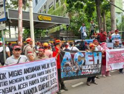 Masyarakat Aceh Demo Kementerian ESDM Desak Bahlil Batalkan PoD Blok Andaman