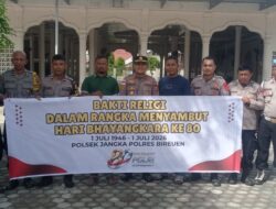 Polsek Jangka Gelar Bakti Religi Sambut HUT Bhayangkara ke-80 Tahun 2026