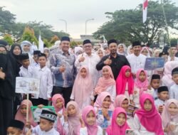 Ribuan Santri dan Pelajar Meriahkan Pawai Tahun Baru Islam 1448 Hijriah di Nagan Raya