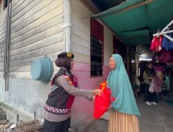 Ditsamapta Polda Aceh Sambangi Warga Kurang Mampu, Salurkan Paket Sembako