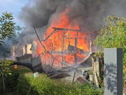 Satu Rumah Kayu di Lampreh Aceh Besar Ludes Terbakar, 5 Jiwa Terdampak