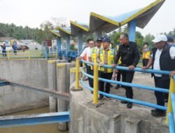 Menteri PU Uji Coba Pengaliran Bendung Irigasi Pante Lhong, Dukung Ketahanan Pangan Bireuen