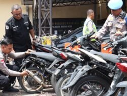 Satlantas Polresta Banda Aceh Sita 80 Sepeda Motor Berknalpot Brong